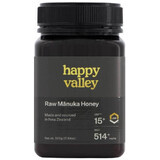 Happy Valley, miel de Manuka UMF 15+, 500 g