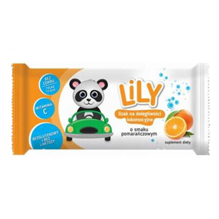 Lily Lollipop contre le mal des transports, saveur orange, 1 pièce