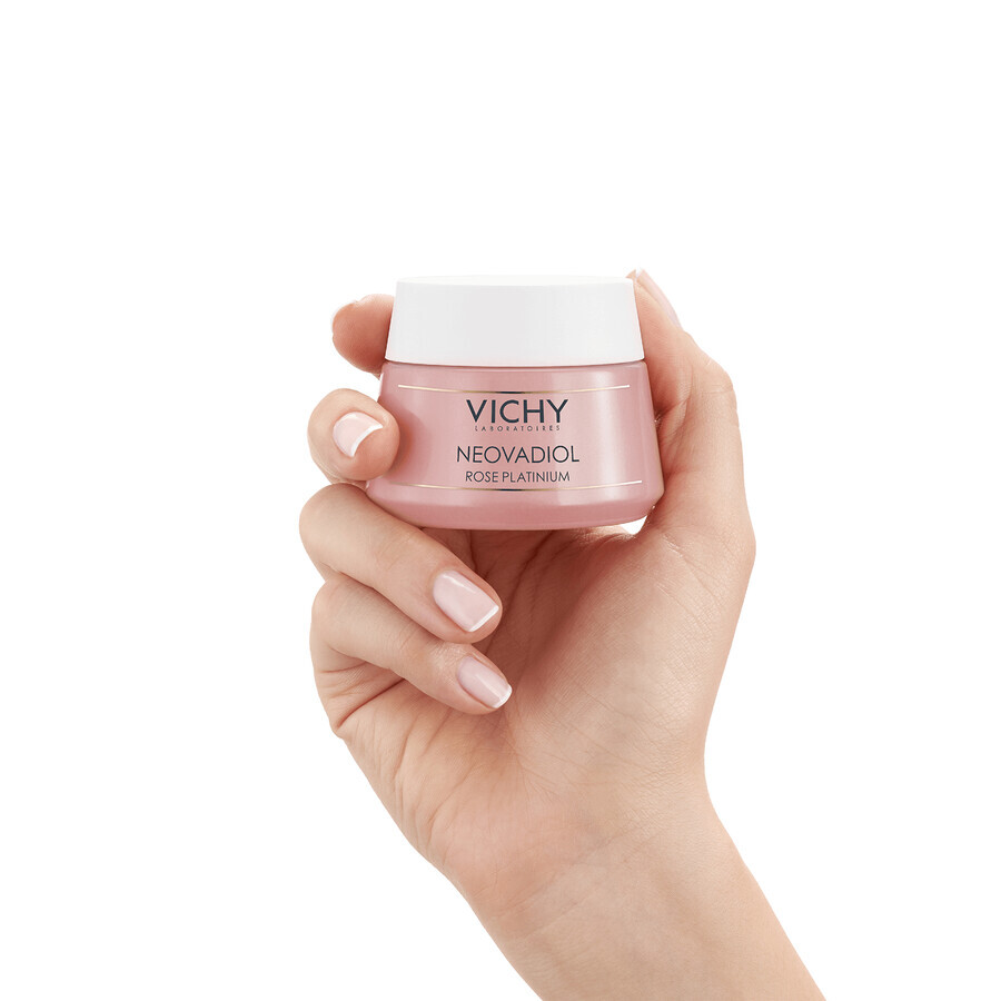 Vichy Neovadiol Rose Platinium, Verstevigende en revitaliserende gezichtscrème voor de rijpere, doffe huid, 50 ml