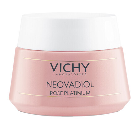 Vichy Neovadiol Rose Platinium, Verstevigende en revitaliserende gezichtscrème voor de rijpere, doffe huid, 50 ml