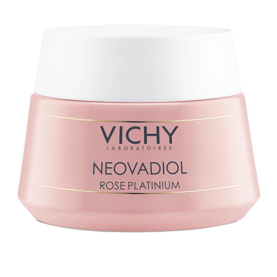 Vichy Neovadiol Rose Platinium, Verstevigende en revitaliserende gezichtscrème voor de rijpere, doffe huid, 50 ml