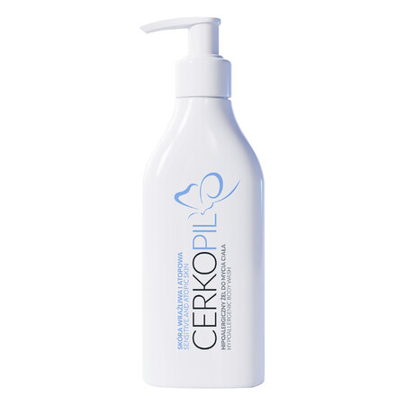 Cerkopil, gel douche hypoallergénique, peaux sensibles et atopiques, 300 ml