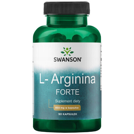 Swanson L-Arginine, L-Arginine 850 mg, 90 gélules