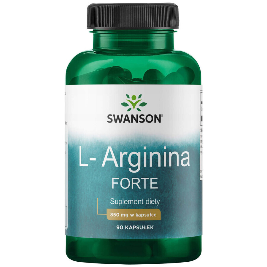 Swanson L-Arginine, L-Arginine 850 mg, 90 gélules