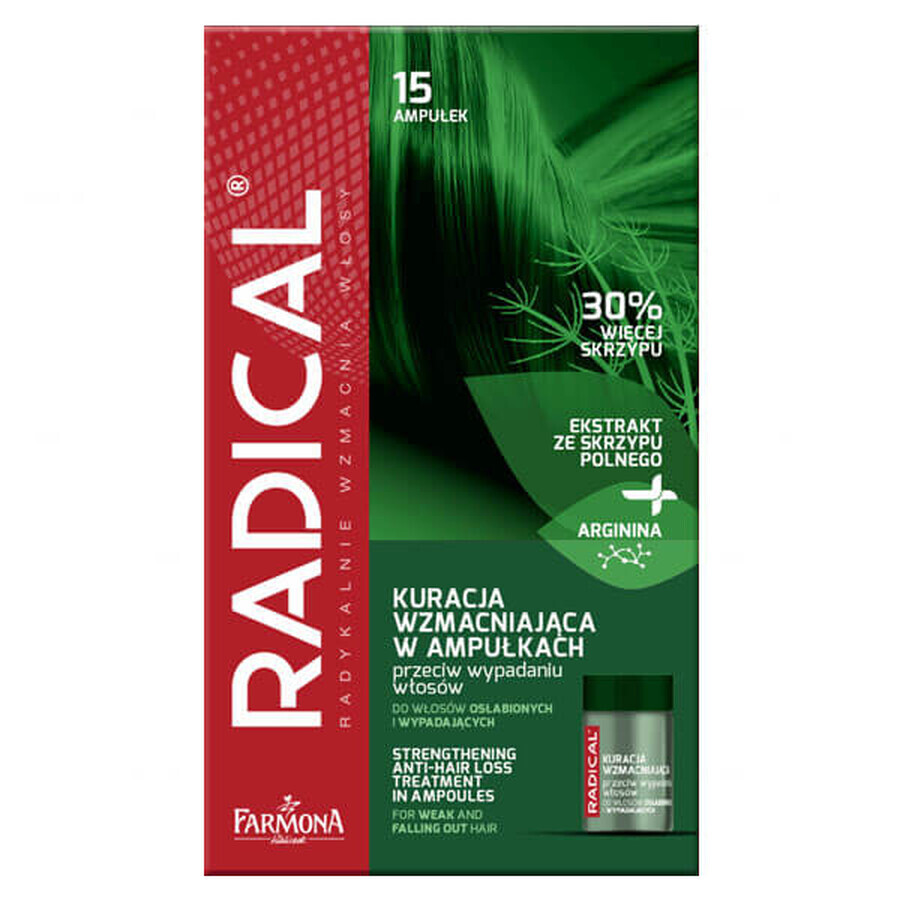 Farmona Radical, traitement fortifiant en ampoules contre la chute des cheveux, 15 x 5 ml