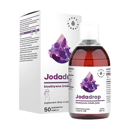 Aura Herbals Iodadrop, source of bioactive iodine, 250 ml