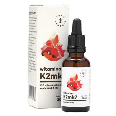 Aura Herbals Vitamine K2MK7 gouttes, 30 ml