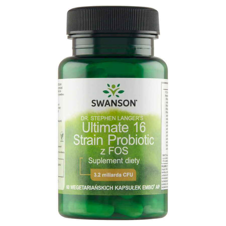 Swanson Ultimate 16 Strain Probiotic, 60 gélules