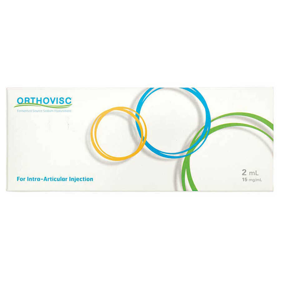 Orthovisc, 15 mg/ml, seringue de 2 ml x 1 ampoule