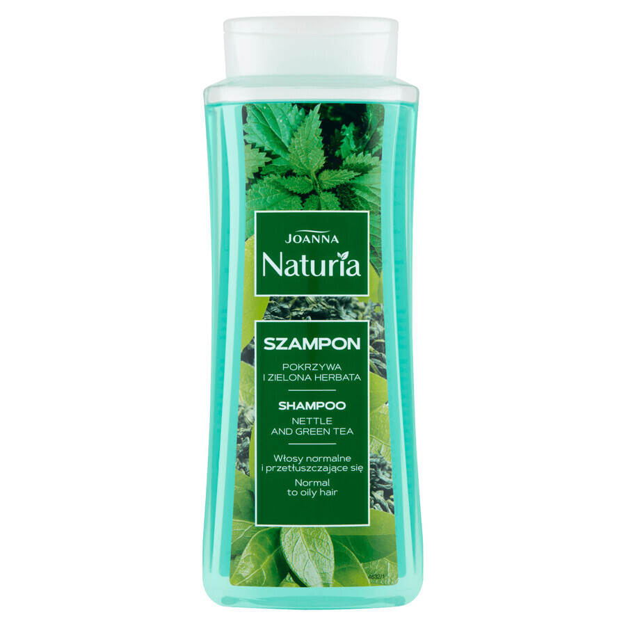 Joanna Naturia, shampooing à l'ortie et au thé vert, 500 ml