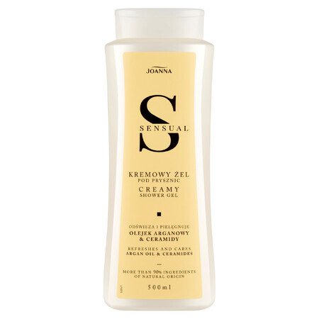 Joanna Sensual, gel crème pour la douche, huile d'argan, 500 ml