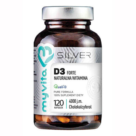 MyVita Silver Vitamina D3 4000 UI Forte, 120 cápsulas