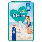 Pampers Splashers, couches de bain, taille 4-5, 9-15 kg, 11 pcs