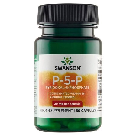 Swanson P-5-P, vitamin B6 20 mg, 60 capsules