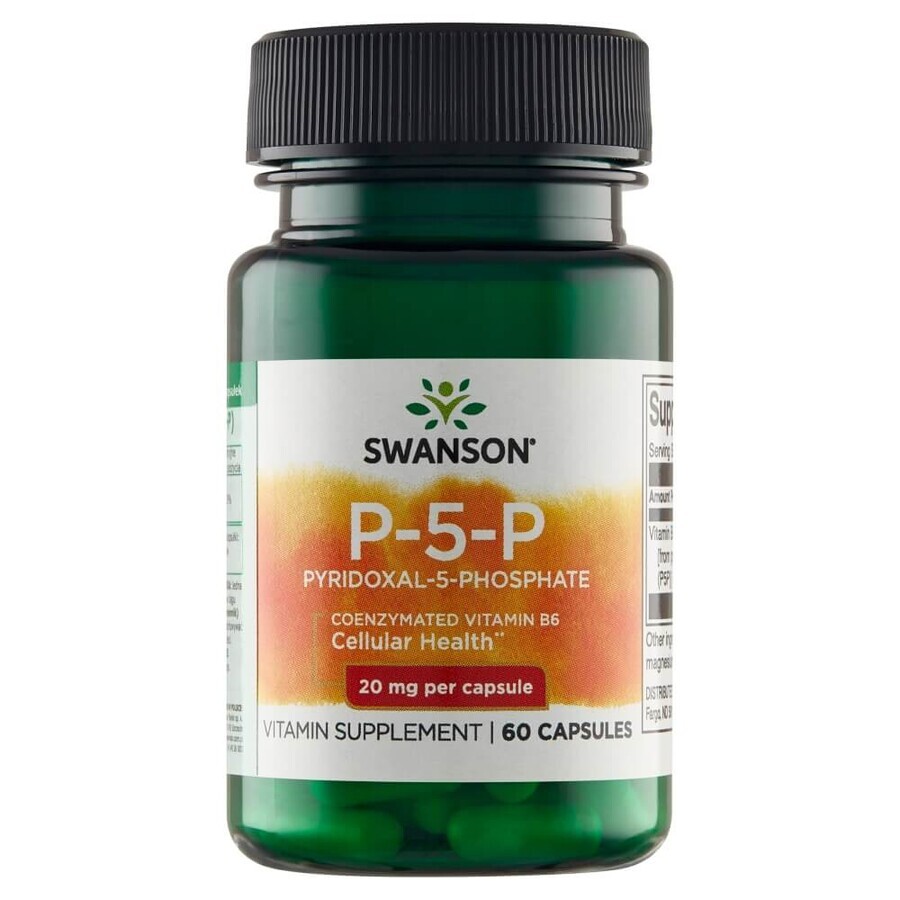 Swanson P-5-P, vitamin B6 20 mg, 60 capsules