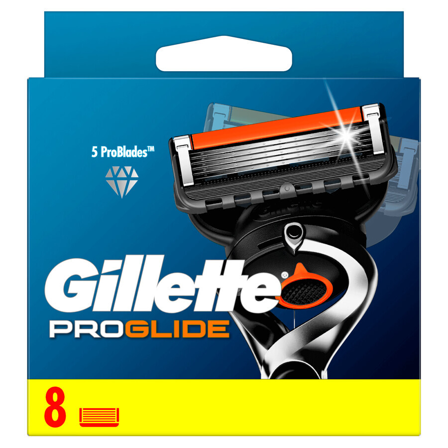 Gillette Fusion Proglide manueel, vervangingspatronen, 8 stuks