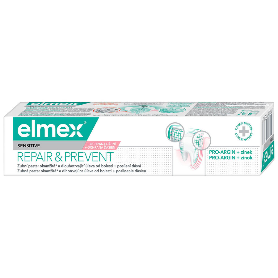 Elmex Sensitive Professional Repair &amp; Prevent, dentifrice, 75 ml