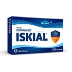 Iskial, shark liver oil + vitamin D3, 120 capsules