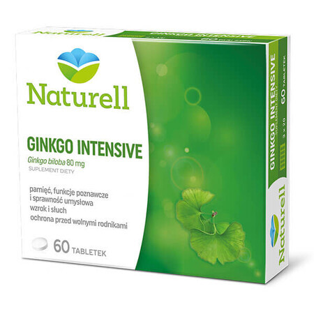 Naturell Ginkgo Intensive, 60 tablets