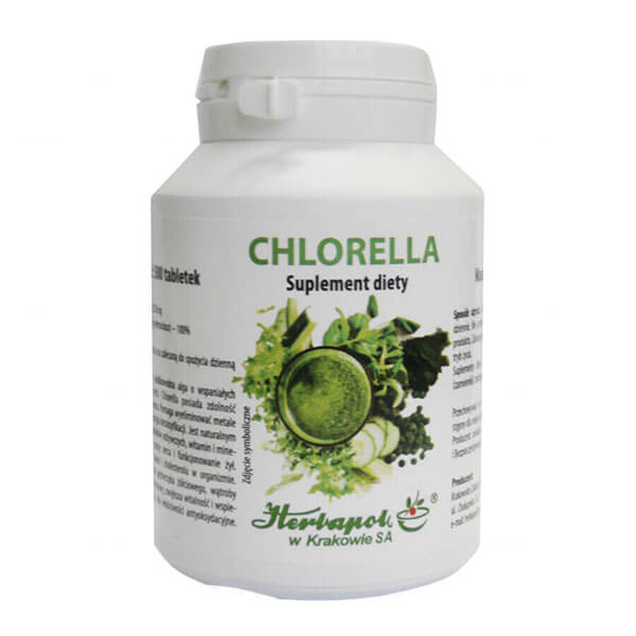 Herbapol Chlorella, 500 comprimés