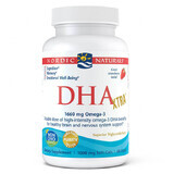 Nordic Naturals DHA Xtra, Oméga-3 1660 mg, goût fraise, 60 gélules