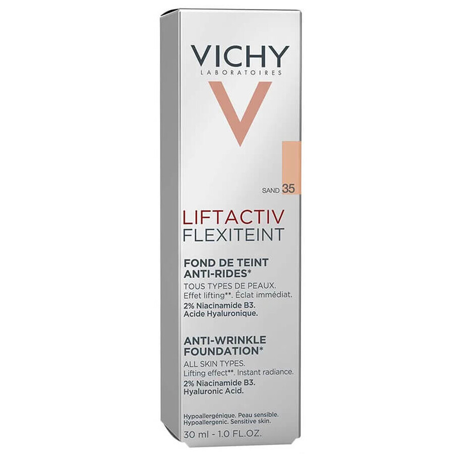 Vichy Liftactiv Flexiteint, Falten glättende Grundierung, 35 Sand, 30 ml