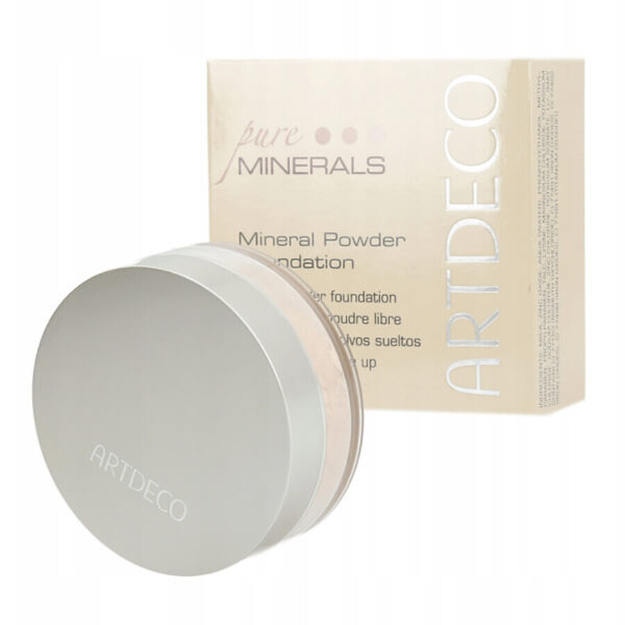 Artdeco, base de maquillaje mineral suelta, nº 2, beige natural, 15 g