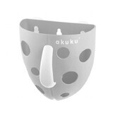 Ackuku, récipient pour jouets de bain, gris, 1 pièce