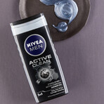 Nivea Men, Gel de ducha 3 en 1 para rostro, cuerpo y cabello, Active Clean, 500 ml