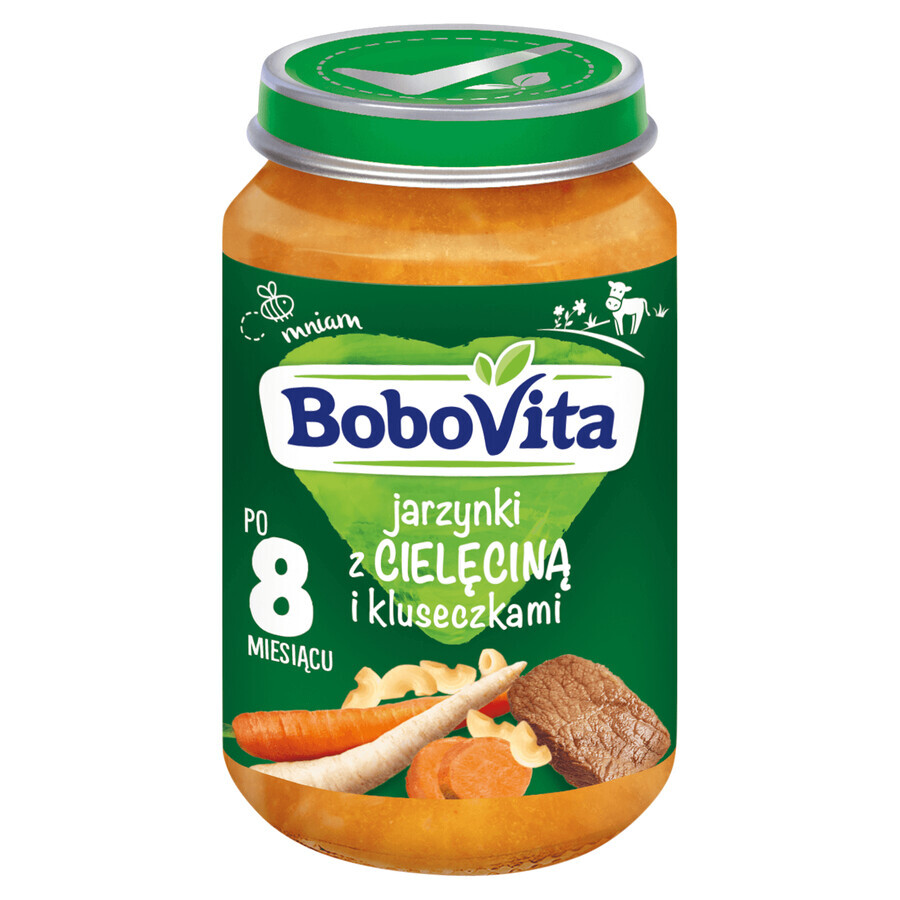 BoboVita Dinner, légumes avec veau et nouilles, après 8 mois, 190 g