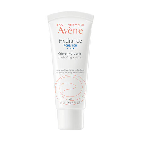 Avene Hydrance Rich, reichhaltige Feuchtigkeitscreme, empfindliche, trockene und sehr trockene Haut, 40 ml