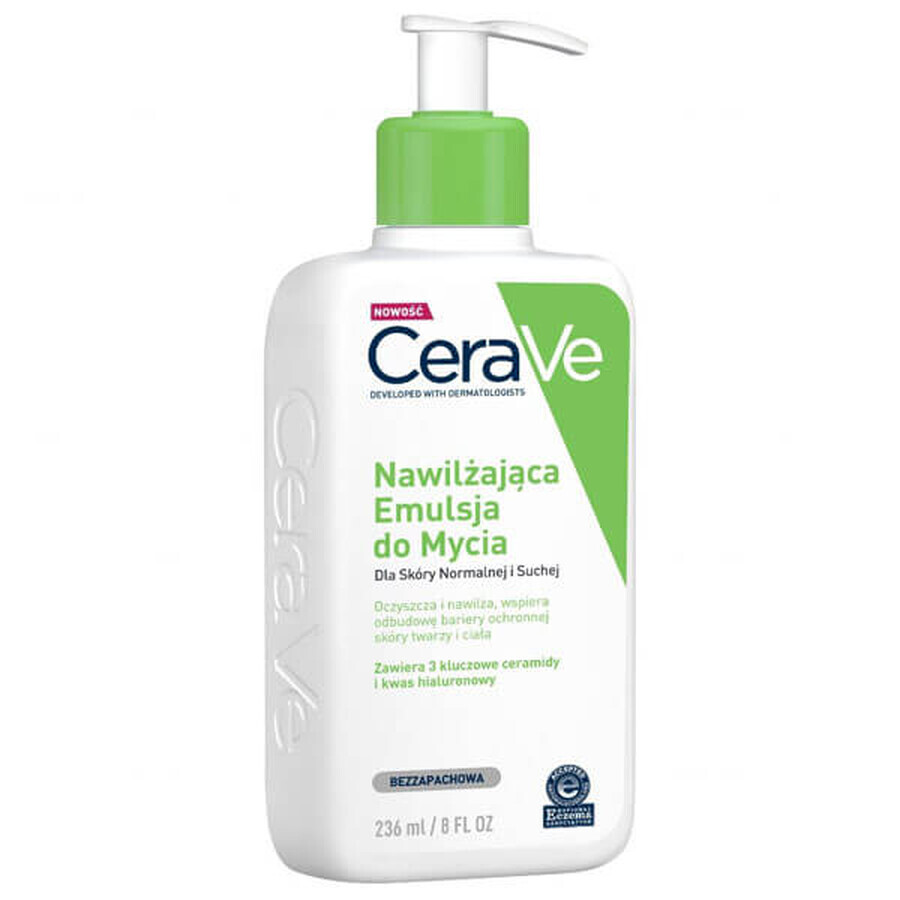 CeraVe Hydrating Cleansing Emulsion, Normal to Dry Skin, 236ml