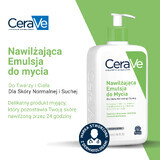 CeraVe, émulsion nettoyante hydratante, peau normale et sèche, 236 ml