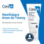 CeraVe, crème hydratante aux céramides pour le visage, peau normale et sèche, 52 ml