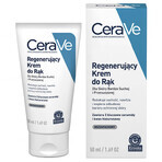 CeraVe, regenerating hand cream with ceramides, very dry and dehydrated skin, 50 ml