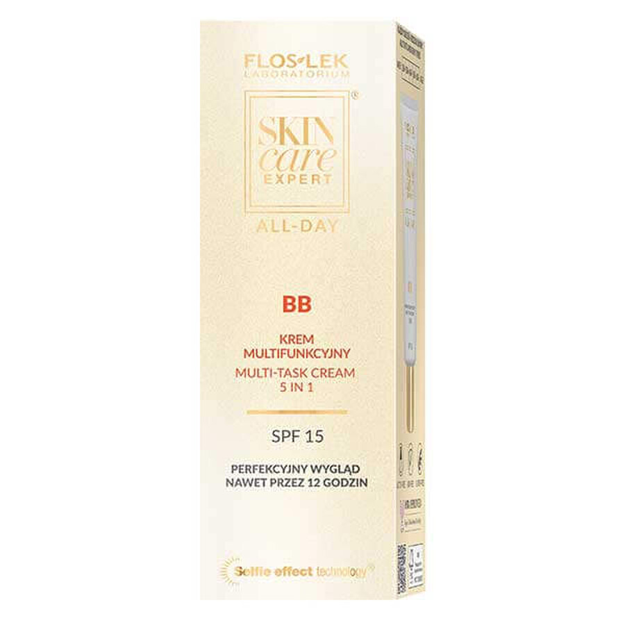 Flos-Lek Skin Care Expert BB, crème multifonctionnelle, 5en1, SPF 15, 50 ml