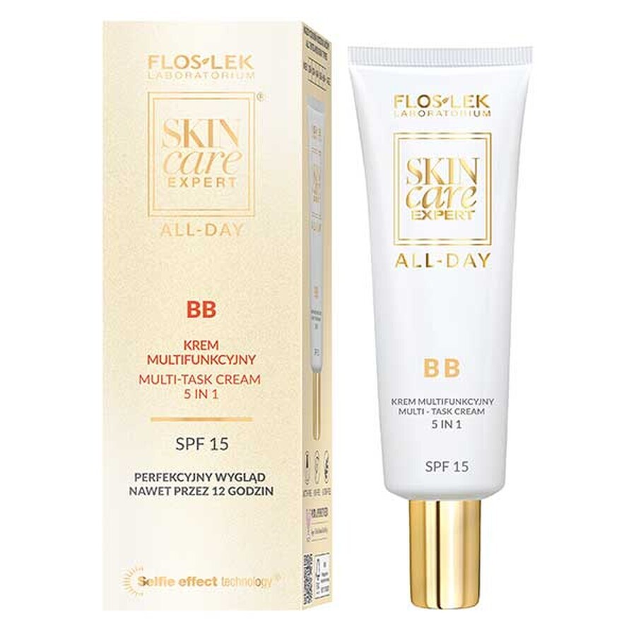 Flos-Lek Skin Care Expert BB, crème multifonctionnelle, 5en1, SPF 15, 50 ml