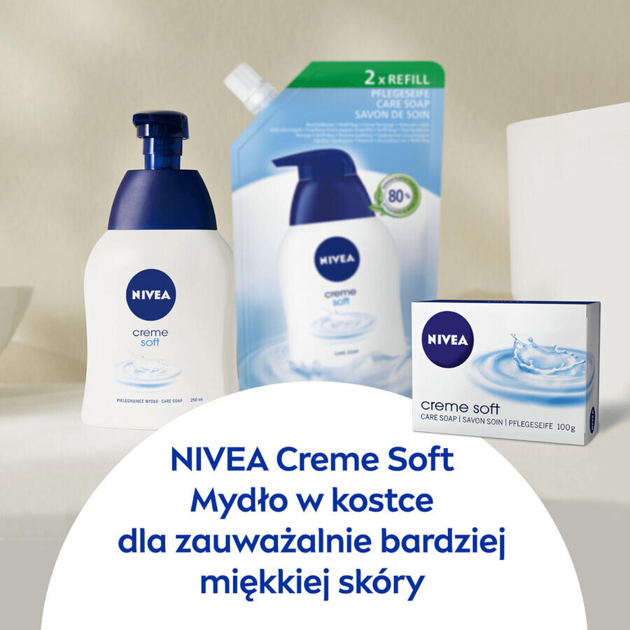 Nivea, sapone bar per la cura, creme soft, 100 g