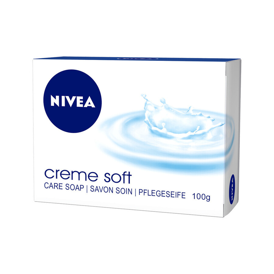 Nivea, sapone bar per la cura, creme soft, 100 g