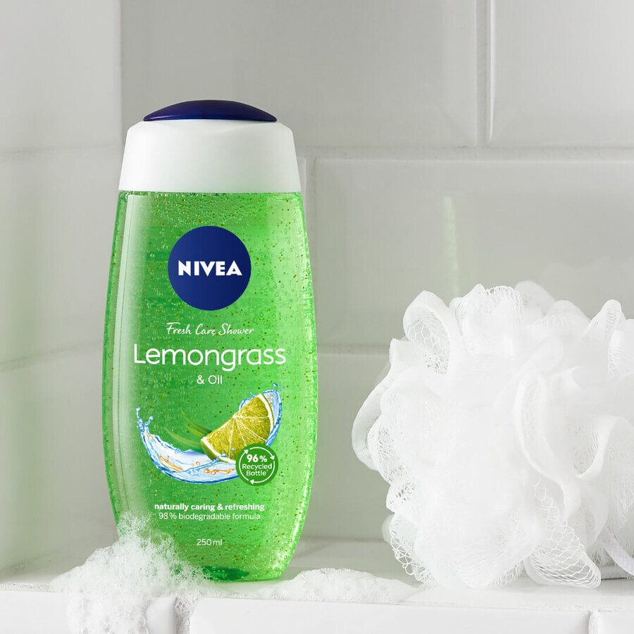 Nivea, Gel doccia, Lemongrass &amp; Oil, 250 ml