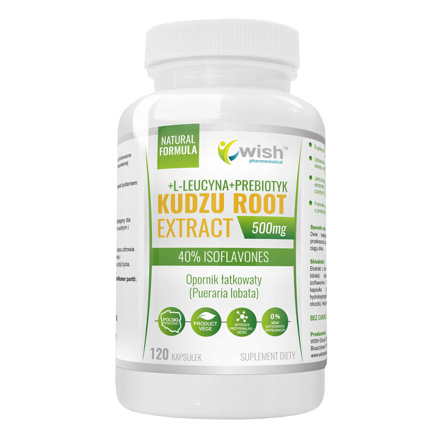 Wish Kudzu Root Extract, 120 gélules