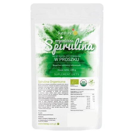 Kenay, Bio Spirulina-Pulver, 100 g