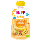 HiPP Sport Bio mousse de fruits, banane, poire, orange, mangue avec du riz, après 1 an, 120 g