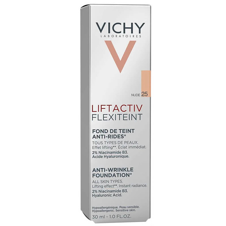 Vichy Liftactiv Flexiteint, fond de teint lissant les rides, 25 Nude, 30 ml