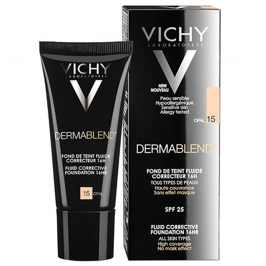 Vichy Dermablend, fluide correcteur, 15 Opal, 30 ml