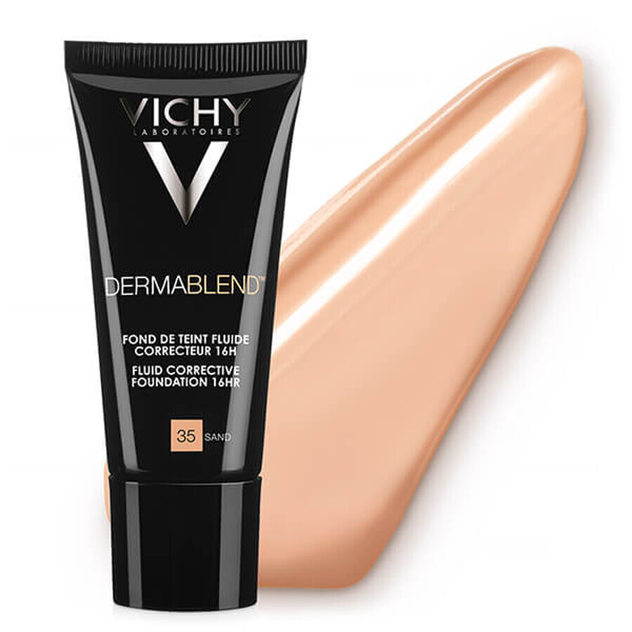 Vichy Dermablend, fluide correcteur longue durée, 35 Sand, 30 ml