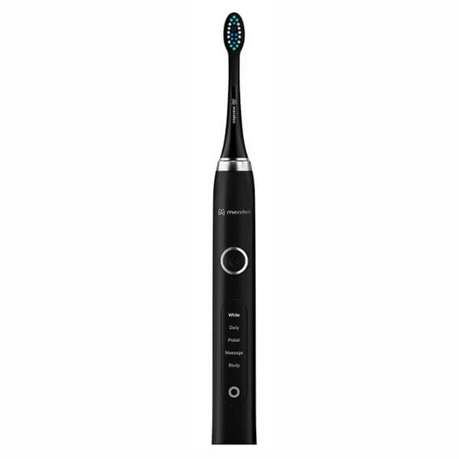 Meriden Sonic+ Professional, brosse à dents sonique, noire, 5 modes de nettoyage, 1 pièce