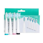 Embouts de brosse à dents Meriden Sonic + Smart, blanc, 4 pièces