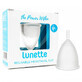 Lunette, coupe menstruelle, mod&#232;le 2, blanc, 1 pi&#232;ce