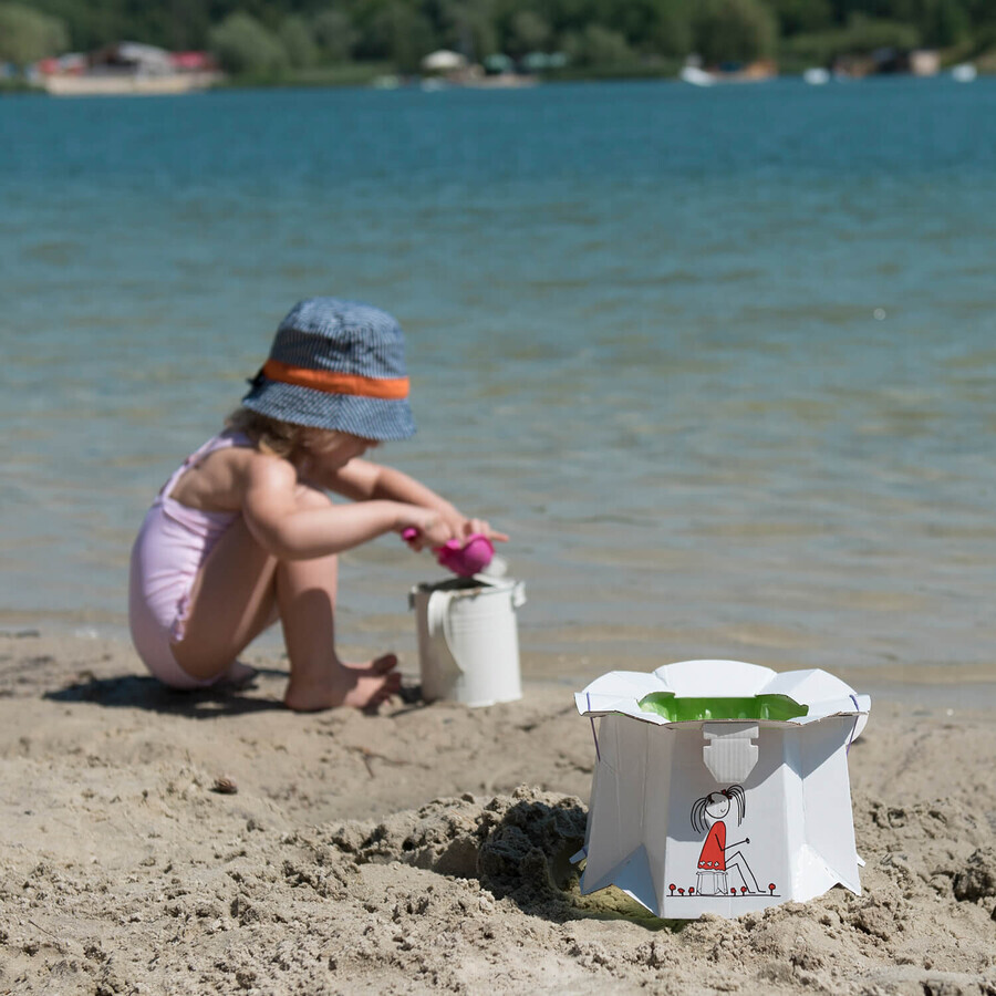 Tron Eko, pot de voyage jetable pour enfants, blanc, 1 pièce